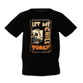 Kids Black T-Shirt ƒ?? Let Me Chill Today Printed Tee